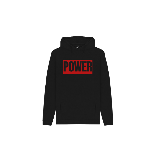 Black Recycled 'Power' Hoodie